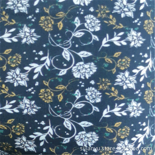Elegant Floral Printed Rayon Spandex Pants